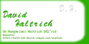 david haltrich business card